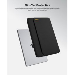 تومتوك – جراب لابتوب Light-A18 قياس 14 انج باللون الأسود Tomtoc Light-A18 Laptop Sleeve Black 14 inch (حقيبة لابتوب)