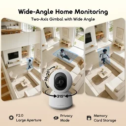 كاميرا مراقبة Oraimo Vigicam بدقة 3MP Ultra HD مع رؤية ليلية - ابيض oraimo Vigicam 3MP Ultra HD Night Vision IP Camera