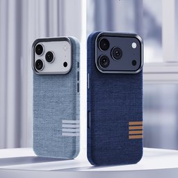 حافظة آيفون 18 برو ماكس من قماش اللينن مع ماك سيف iPhone 18 Pro Max Premium Linen Case with MagSafe