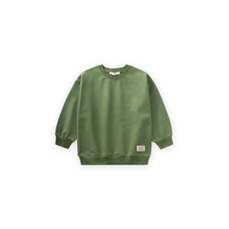 سويتشيرت أطفال قطن بلون أخضر زيتي (2-12 سنة) Kids' Cotton Sweatshirt - Olive Green (Ages 2-12)