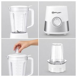الريان خلاط وطاحونة 2 في 1 - 800 واط - BL15800W-G - أبيض ELRYAN