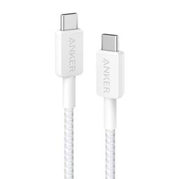 أنكر كابل شحن سريع يو إس بي سي إلى يو إس بي سي بقدرة 240 واط بطول 1.8 متر Anker USB-C to USB-C 240W Fast Charging Cable 1.8m