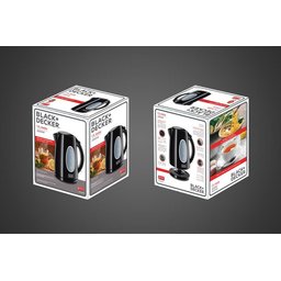 غلاية من بلاك+ديكر JC69-B5 حجم 1.7 لتر من البلاستك باللون الاسود Black&Decker JC69-B5 1.7L Plastic kettle