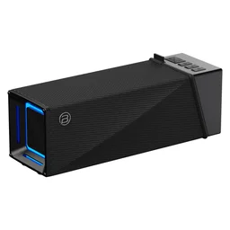 مكبر صوت بوغاني Brief TT محمول بتقنية البلوتوث مع إضاءة RGB BUGANi Brief TT Portable Bluetooth Speaker with RGB Lighting Effect Silver