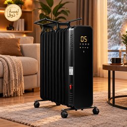 مدفأة زيتية كينود 13 ريشة مع منشر ملابس Kenwood 13-Fin Oil Heater with Clothes Drying Rack