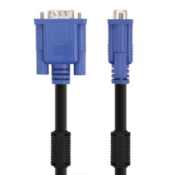 كابل في-جي-إي (VGA) من VCOM ذكر إلى ذكر 5متر VCOM VGA Male to Male Cable 2Ferrite with 5M
