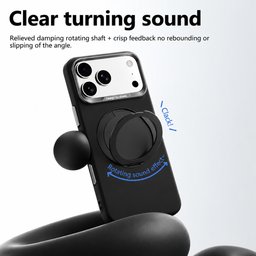 كفر آيفون 18 برو ماكس مع ماك سيف ومسند دوّار iPhone 18 Pro Max ABEEL MagSafe 360° Rotating Case