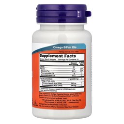 ناو أوميغا 3 زيت السمك 1000 ملغ – 30 كبسولة هلامي NOW Omega-3 Fish Oil 1000 mg – 30 Softgel