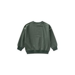 سويت شيرت Karyoka أوفر سايز بتفاصيل للأطفال 2-8 سنوات - أخضر كاكي Karyoka Detailed Oversize Sweatshirt for Kids 2-8 Years - Khaki Green
