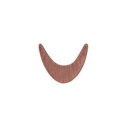 مريلة أطفال مثلثة من الموسلين برباط خلفي - لون بني Muslin Triangle Bib with Back Tie - Coffee
