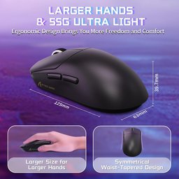 ماوس ألعاب أتاك شارك X8 SE لاسلكي ثلاثي الاتصال وقابل للشحن ATTACK SHARK X8 SE Tri-Mode Wireless Rechargeable Gaming Mouse