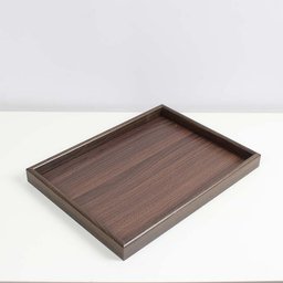 سيت صواني خشب ثنائي لون داكن Dual Wood Set..