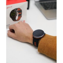 ساعة هافيت M9058 AMOLED الذكية أسود (ساعة ذكية) Havit M9058 AMOLED Smart Watch Black ( Smart Watch )