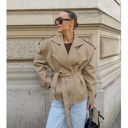 جاكيت ترنش قصير short trenchcoat