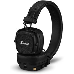 سماعات مارشال Majior V باللون الاسود مع ميزة الشحن اللاسلكي Marshall Major V BT Headphones Black ( Wirless charging)