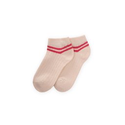 جوارب أطفال مخططة للكاحل من Zemin Ham، 5-12 سنة، لون مرجاني - MERCAN Zemin Ham Striped Ankle Socks for Kids, 5-12 Years, Coral - MERCAN