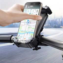 بنك طاقة MC 22.5 واط بشاشة رقمية 10000 مللي أمبير/ساعة 1C+2A - أسود MC Bike Phone Holder Black