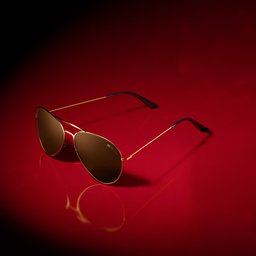 نظارات طلاء ذهب عيار 18-Aviator X 18 Gold Plated-Aviator X