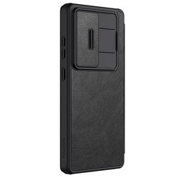 حافظة نيلكن جلد Qin Pro لـهاتف كالاكسي اس25 ألترا - اسود Nillkin Qin Pro Leather Case for Samsung Galaxy S25 Ultra - Black