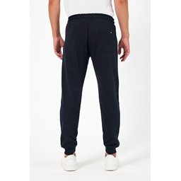 طقم بنطال رياضي رجالي 2 قطعة جوغر سميك بخصر عادي وجيب خلفي - رمادي وأزرق كحلي Men's 2-Piece Thick Jogger Sweatpants Set - Regular Fit, Back Pocket, Cuffed Hem - Grey & Navy