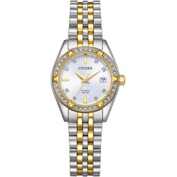 ساعة يدوية سيتيزن  ذهبي + فضي Citizen watch