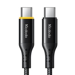 كابل بيانات C إلى C من سلسلة MC Nest، إيقاف تشغيل تلقائي، 100 واط، 1.2 متر، أسود MC Nest Series Auto Power Off 100W C to C Data Cable 1.2m Black
