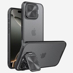 حافظة نيلكن CamShield Prop لـهاتف ايفون 16 برو ماكس - اسود شفاف Nillkin CamShield Prop Case for Apple iPhone 16 Pro Max - Transparent black