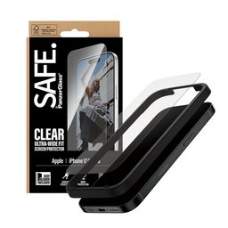 لاصق شاشة شفاف – تغطية واسعة للشاشة للاي فون 17 Clear Glass - Ultra Wide Fit