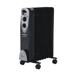 مدفأة زيت كهربائية هاوسبيرغ Hausberg بقوة 2000W – أسود Hausberg HB-8909NG Electric Oil-Filled Radiator - 2000W - Black