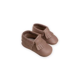حذاء أطفال جلد نحاسي مقاس 17-21 Copper Leather Baby Shoes Size 17-21
