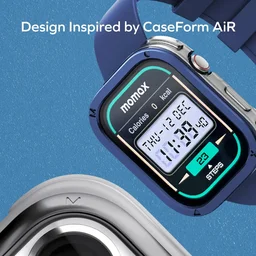 ساعة موماكس الذكية باللون الازرق Momax 1-Wear+ Smart Watch (Blue)