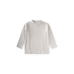 تي شيرت مضلع موسمي للأطفال 2-8 سنوات - بيج فاتح Seasonal Ribbed T-Shirt for Kids 2-8 Years - Light Beige