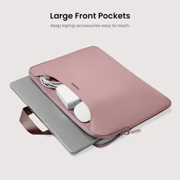 تومتوك - حقيبة لابتوب نحيفة Light-A21 قياس 13.5 انج - ماروني Tomtoc Light-A21 Dual-color Slim Laptop Handbag 13.5 Inch Raspberry