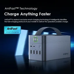 طقم باور بانك أورايمو 60 ألف مللي أمبير/ساعة 222 واط/ساعة أسود Oraimo Power Bank kit 60K mAh 222 Wh Black