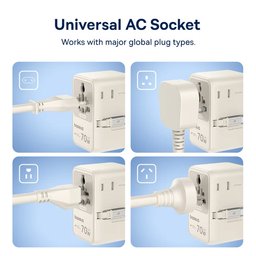 شاحنة سفر Baseus بقوة 70 واط Baseus 70W Travel Charger