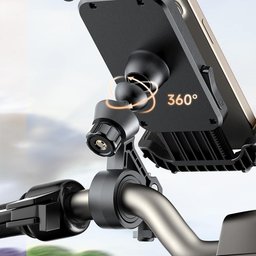 بنك طاقة MC 22.5 واط بشاشة رقمية 10000 مللي أمبير/ساعة 1C+2A - أسود MC Bike Phone Holder Black