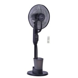 مروحة ستاند مع رذاذ هاوسبرغ Hausberg 16 بوصة – أسود / رمادي Hausberg HB-5601NG Stand Misting Fan - 16 Inch - Black / Gray