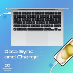 كابل شحن بروميت تايب سي إلى لايتنينج إيكولاين بقدرة 27 واط من النسيج المجدول - 1.2 متر Promate EcoLine-Ci120 Super-Fast 27W Power Delivery USB-C to Lightning Cable (1.2M)