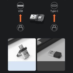 ريموت بريزنتر لاسلكي بيسوس أورانج دوت مع ليزر أحمر ومستقبل مزدوج Baseus Rechargeable Orange Dot Wireless Presenter with Red Laser