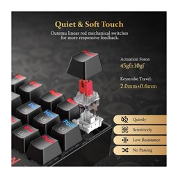 كيبورد ألعاب ميكانيكي ريدراجون K552 RGB عربي | أسود، TKL مدمج، أحرف عربية، سلكي USB، إضاءة RGB Redragon K552 RGB Arabic Wired Mechanical Gaming Keyboard | Black, TKL Layout, Arabic/English Keys, USB, RGB