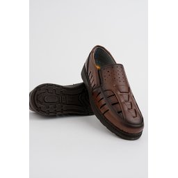 صندل MUGGO ROVERY رجالي يومي مريح بفتحات - توباكو MUGGO ROVERY Men's Casual Comfortable Perforated Sandals - Taba