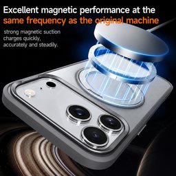 كفر آيفون 18 برو ماكس أكريليك من سيلادا مع ماك سيف ومسند دوّار iPhone 18 Pro Max SULADA Frosted MagSafe 360° Rotating Case