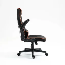 كرسي ألعاب بورودو جيمينج مريح وقابل للتعديل (باللون الأسود والبرتقالي) Porodo Gaming Chair with Fabric Covered Cushion and Class 3 Gas Lift