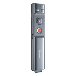 ريموت بريزنتر لاسلكي بيسوس أورانج دوت مع ليزر أحمر ومستقبل مزدوج Baseus Rechargeable Orange Dot Wireless Presenter with Red Laser