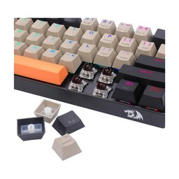 كيبورد ألعاب ميكانيكي ريدراجون K530RGB-PRO دراكونيك | برتقالي/رمادي/أسود، لاسلكي 3 مودات، مفاتيح Hot-swap، إضاءة RGB Redragon K530RGB-PRO Draconic Wireless Mechanical Gaming Keyboard | Orange/Gray/Black, 60% Compact, Hot-Swap, RGB