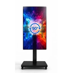 ستاند تلفزيون دوار للشاشات من 26 إلى 55 إنج، دوران 90 درجة وتعديل عمودي وأفقي Rotating TV Stand for 26–55 Inch Screens, 90° Rotation & Vertical/Horizontal Adjustment