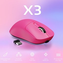 ماوس ألعاب أتاك شارك X3 فائق الخفة، لاسلكي ثلاثي الاتصال وقابل للشحن ATTACK SHARK X3 Ultra-Lightweight Tri-Mode Wireless Gaming Mouse