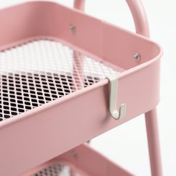 عربة تنظيم وتخزين متحركة ثلاثية الطبقات Tier Rolling Storage Cart Utility Trolley