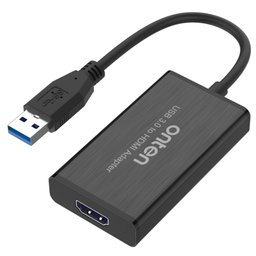 محول ONTEN من USB 3.0 إلى HDTV  لعرض شاشة الكمبيوتر على التلفزيون بدقة Full HD ONTEN USB 3.0 to HDTV Adapter  Full HD Audio & Video Display Cable Converter