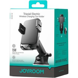 شاحن لاسلكي من جوي روم متوافق مع الهواتف الخلوية JOYROOM JR-ZS219 Smart Electric Wireless Charging Car Holder